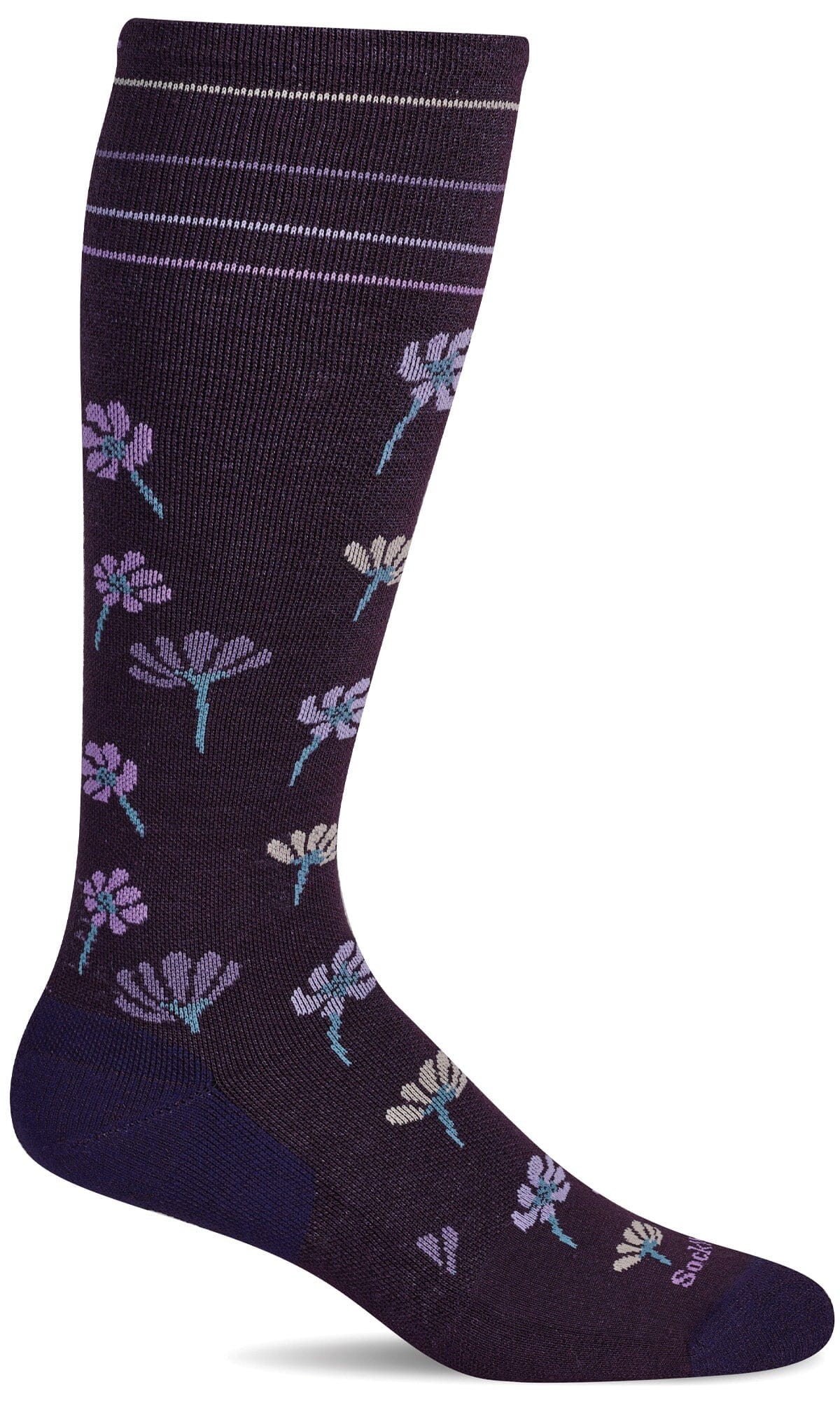 Women's Field Flower | Moderate Graduated Compression Socks - Image 3