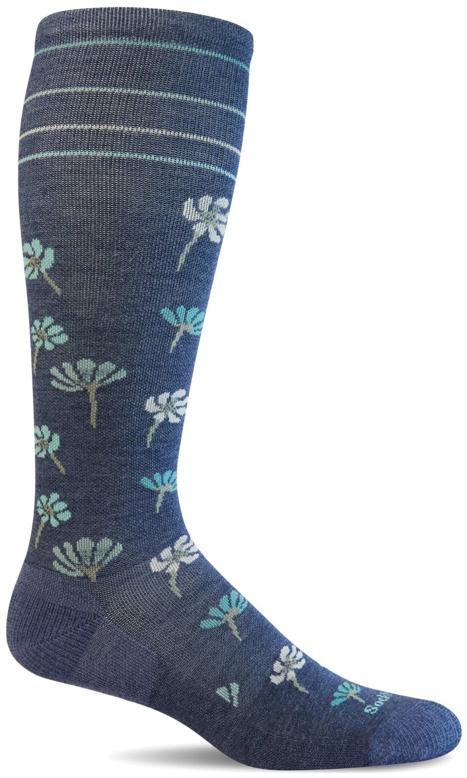 Women's Field Flower | Moderate Graduated Compression Socks - Image 4