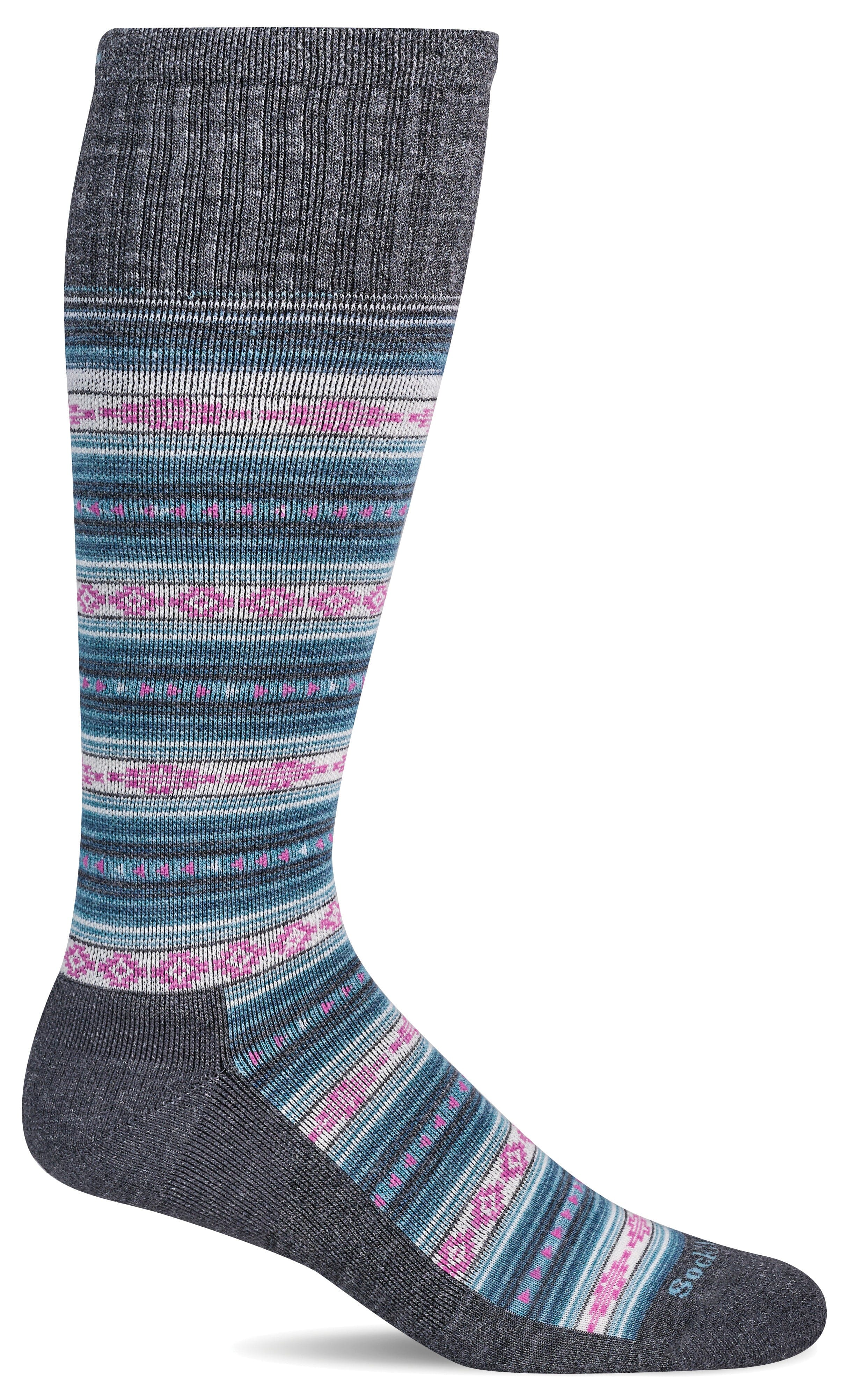 Women's Southwest Stripe | Firm Graduated Compression Socks - Image 4